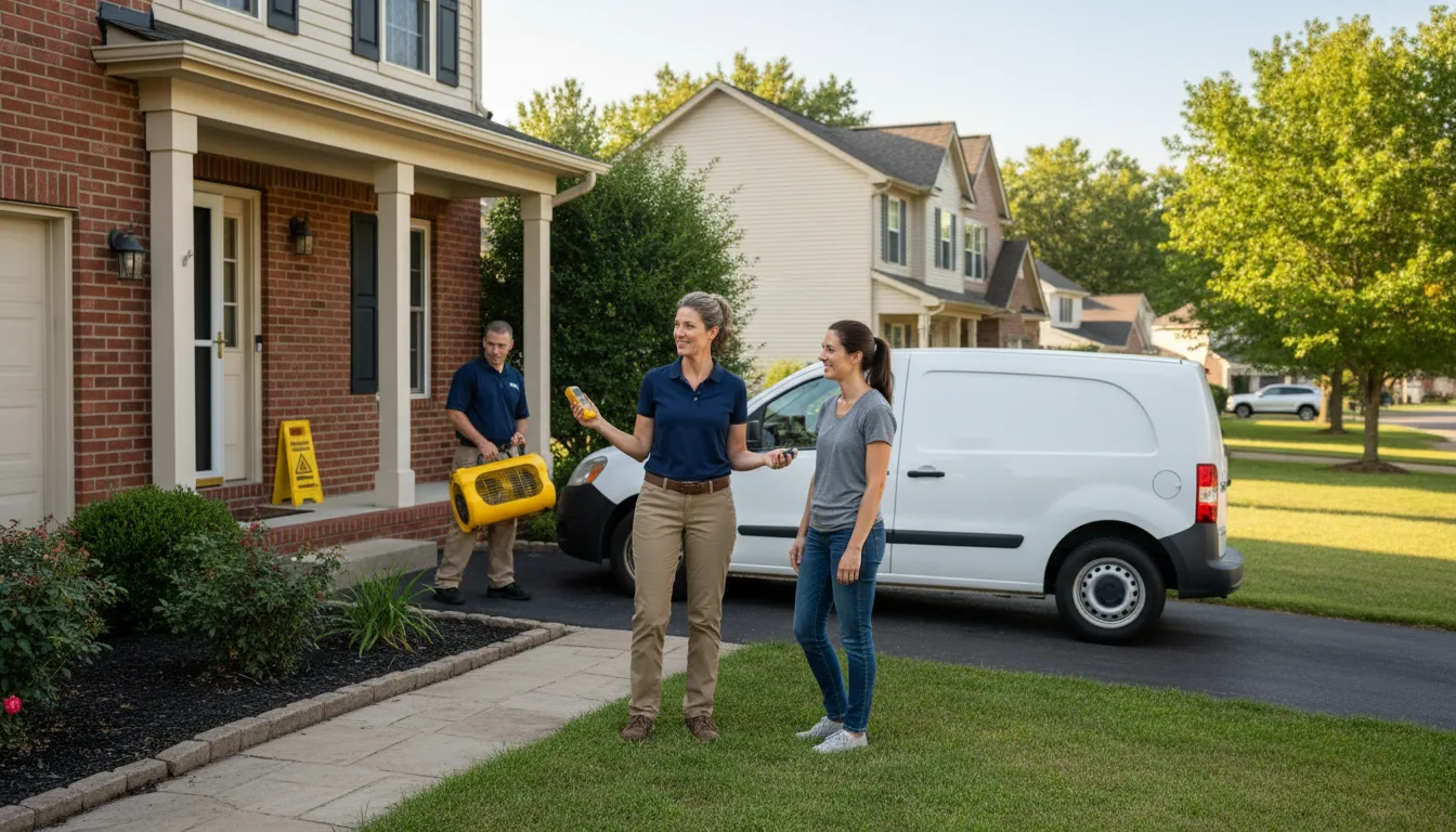 Residential water damage restoration in Columbia, SC